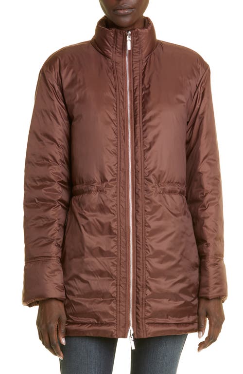 Lafayette 148 New York Reversible Down Coat with Cashmere Collar in Copper Dust