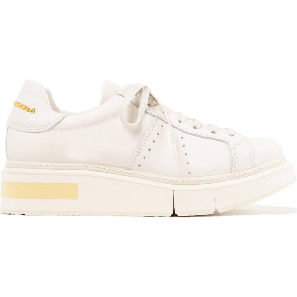 Paloma Barceló Paloma Barcelo Agen Sneaker In White/gesso-s.yellow