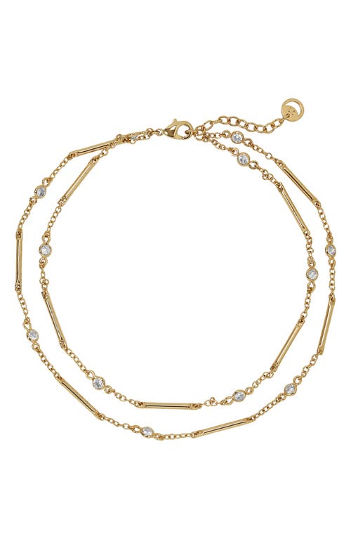 LILI CLASPE Hanalei Layered Anklet in Gold