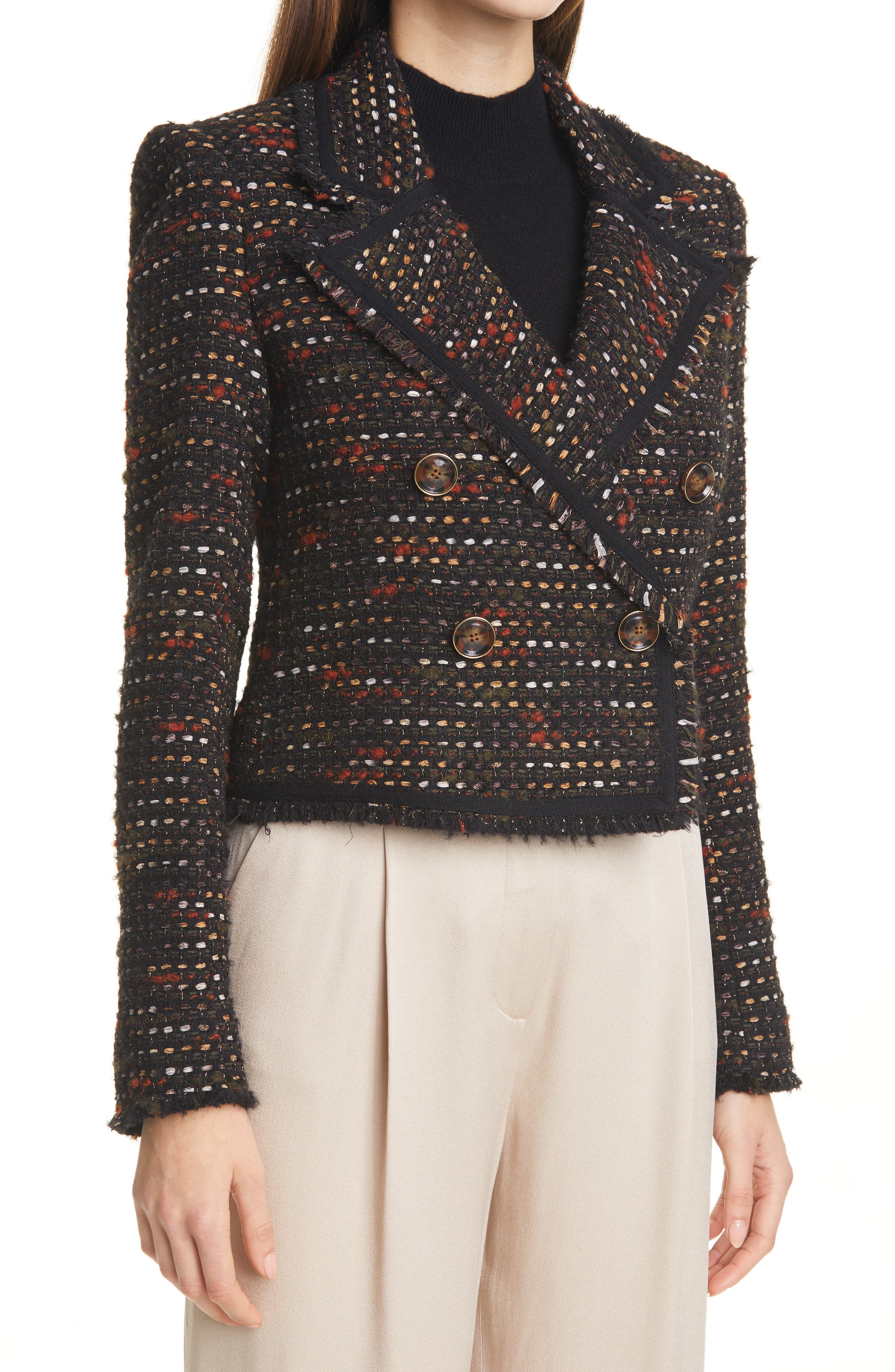 veronica beard tweed jacket