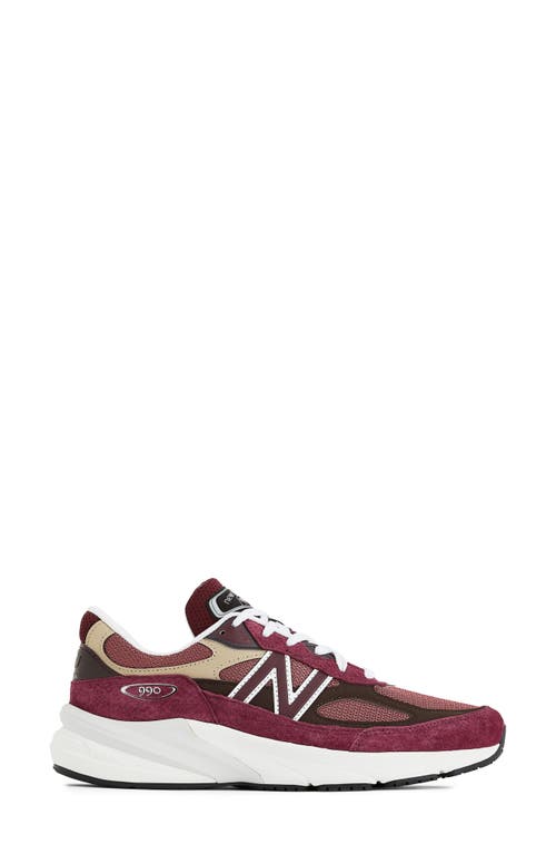 New Balance 990 v6 Core Running Shoe in Burgundy at Nordstrom, Size 12 Women's
