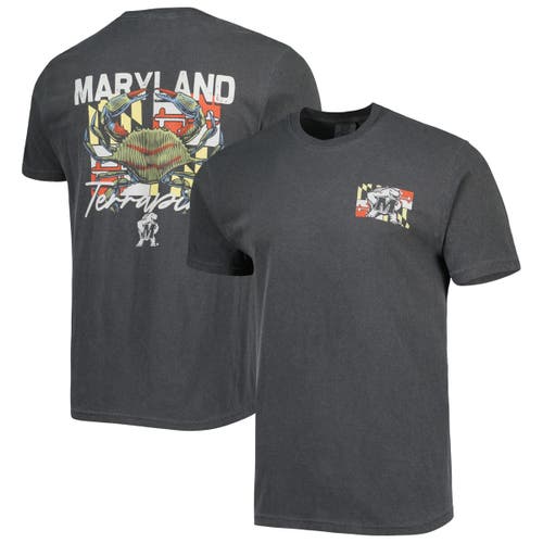 IMAGE ONE Men's Black Maryland Terrapins Hyperlocal T-Shirt