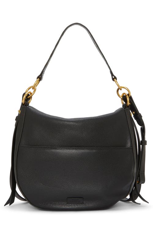 Vince Camuto Noemy Leather Shoulder Bag In Black