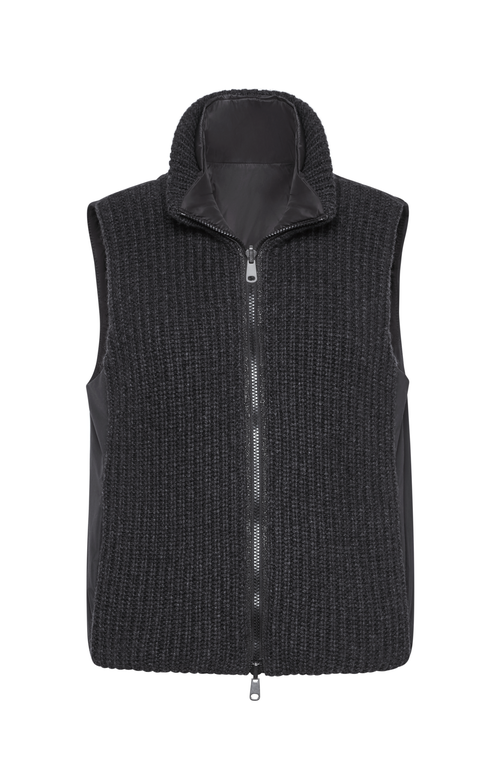 Shop Brunello Cucinelli Outerwear Vest In Lignite Grey