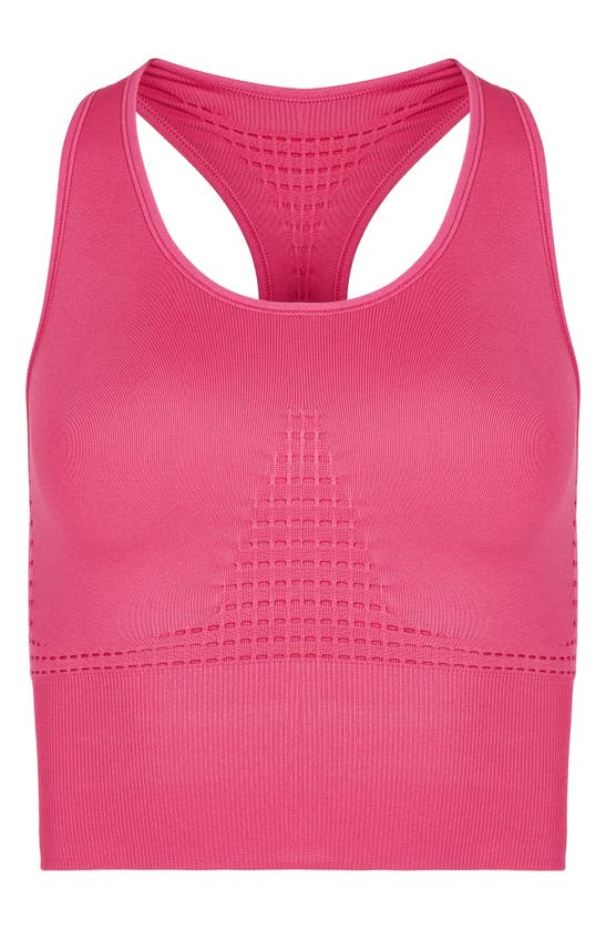Sweaty Betty Stamina Longline Sports Bra In Tayberry Pink