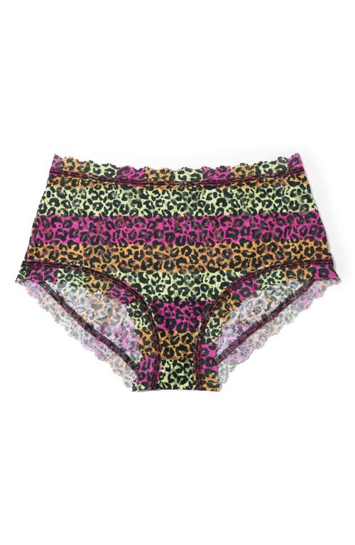 Hanky Panky Printed Signature Lace High Rise Boyshort In Its Electric