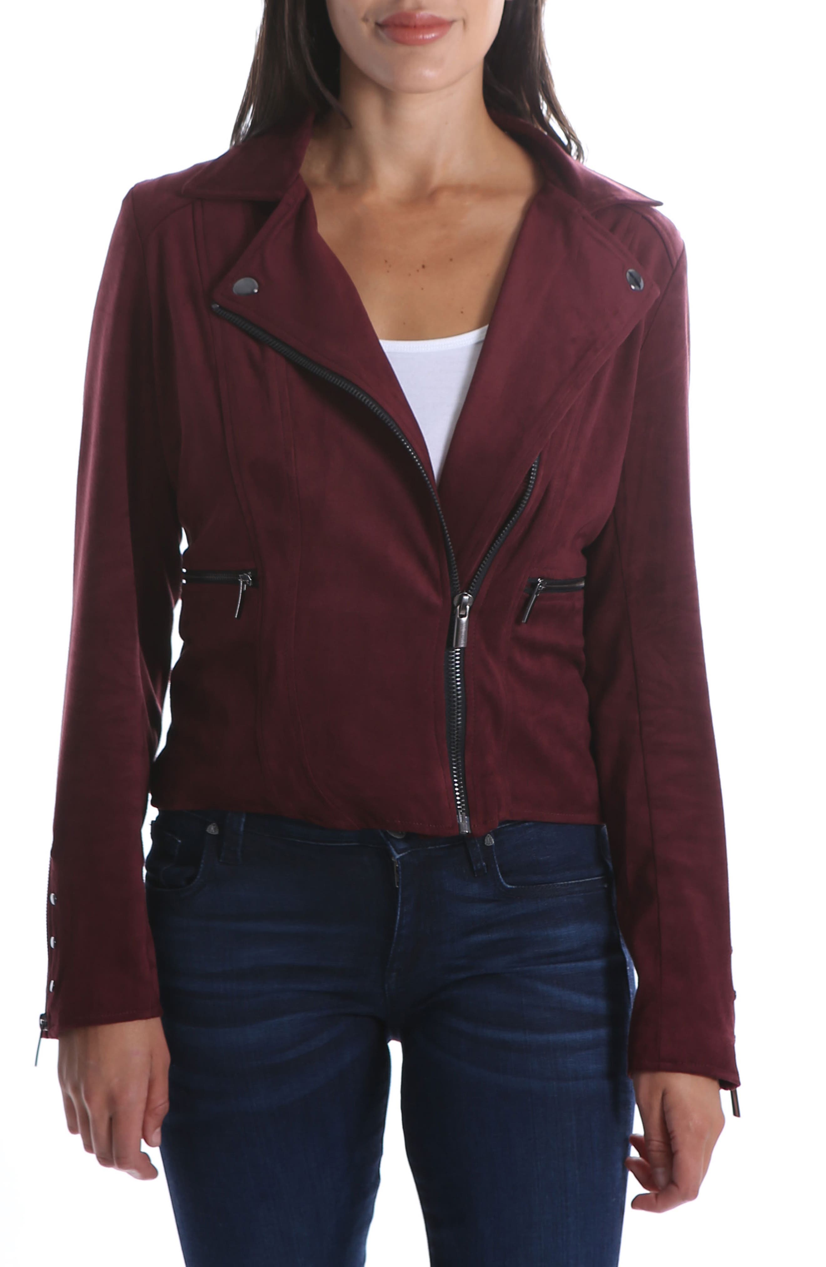 maroon winter coat womens
