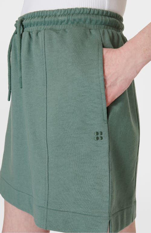 Shop Sweaty Betty After Class Skirt In Cool Forest Green