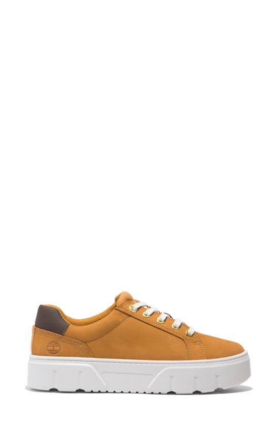Timberland Laurel Court Platform Sneaker In Wheat Nubuck