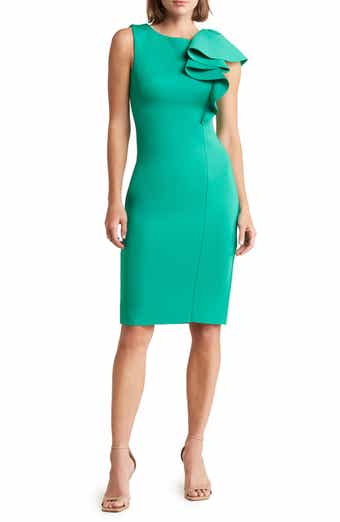 Eliza j ruffle sheath best sale dress