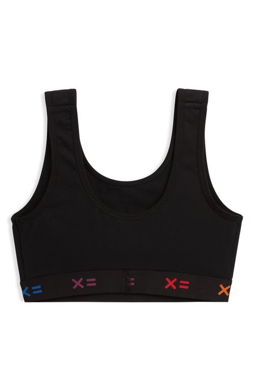 Tomboyx Essentials Soft Bra In Black X Rainbow