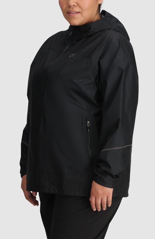 Shop Outdoor Research Helium Rain Ultralight Jacket In Black