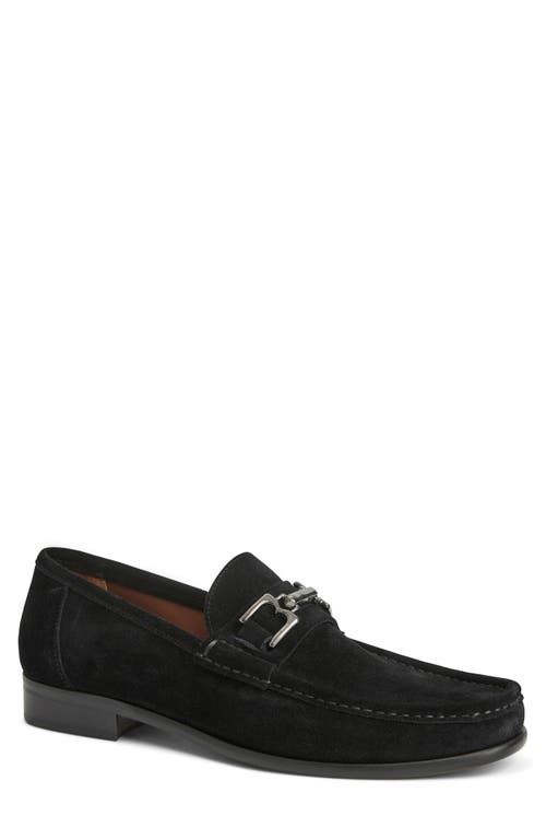 Shop Bruno Magli Trieste Bit Loafer In Black Suede