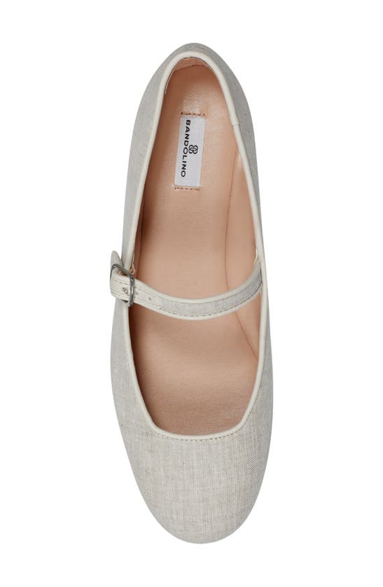 Shop Bandolino Philly Mary Jane Flat In Light Natural