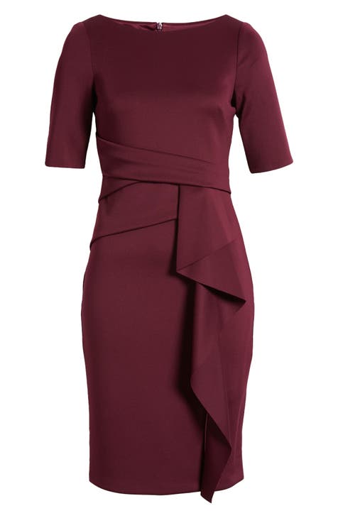 Résumé NOVALEERS DRESS - Jersey dress - burgundy/purple - Zalando.de