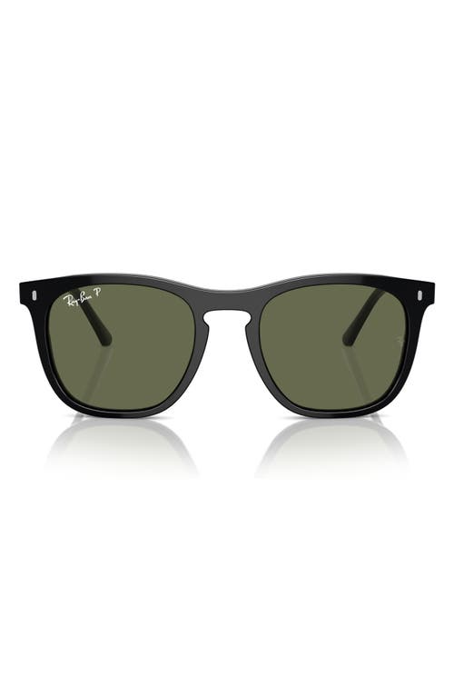 Ray-Ban 53mm Polarized Square Sunglasses in Black at Nordstrom