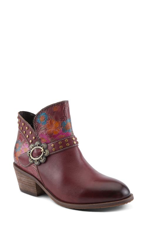 Shop L'artiste By Spring Step Daintylady Bootie In Bordeaux Multi