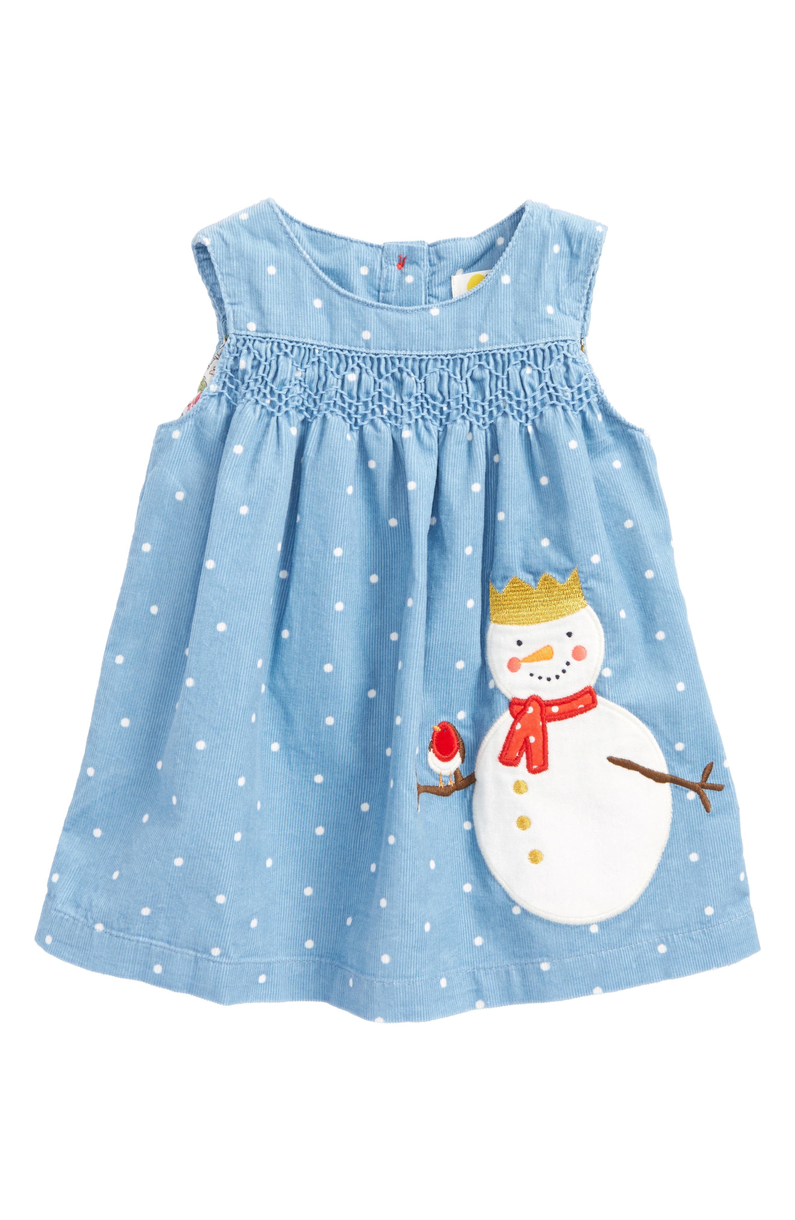 mini boden snowman dress