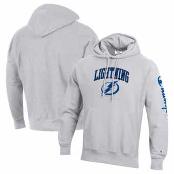 Tampa Bay Lightning Big & Tall Stripe Pullover Hoodie - Heather Charcoal
