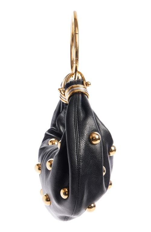 Chloé Small Bracelet Studded Hobo Bag In Black 001