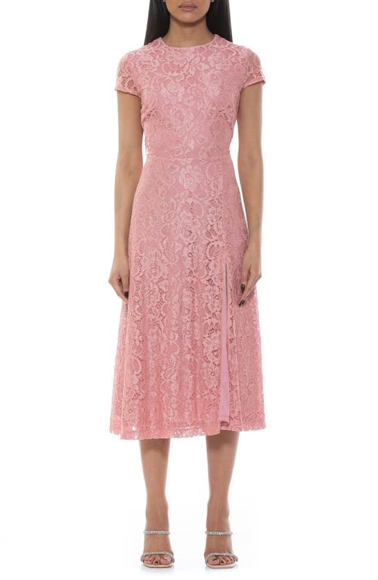 ALEXIA ADMOR RILEY LACE FIT & FLARE COCKTAIL DRESS