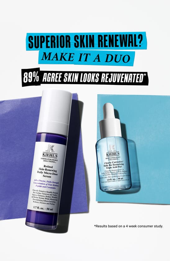 Shop Kiehl's Since 1851 Clearly Corrective™ Daily Re-texturizing Triple Acid Peel, 1.01 oz