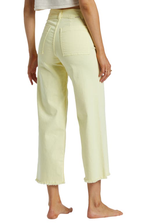 Shop Billabong Free Fall Stretch Crop Wide Leg Pants In Cali Rays