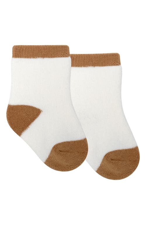 Pl Baby By Petit Lem Faux Shearling Sweatshirt, Leggings & Socks Set In Gifts