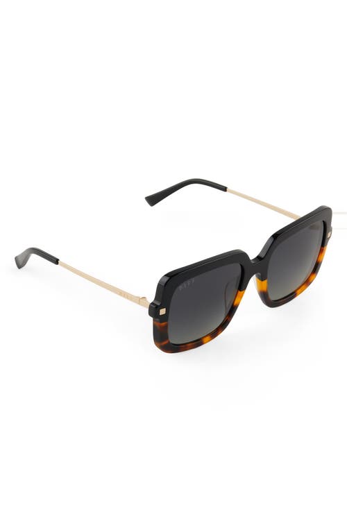 Shop Diff Sandra 54mm Gradient Square Sunglasses In Grey/brown