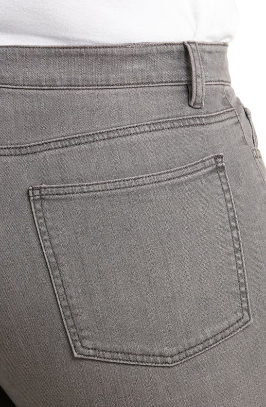 Eileen Fisher High Waist Organic Cotton Denim Jeans In Carbon