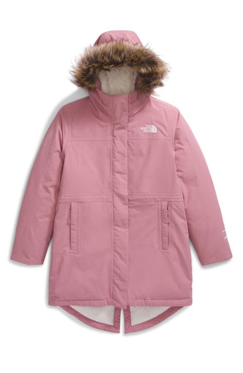 The North Face Kids' Arctic Waterproof 600-fill Power Down Parka In Mauve