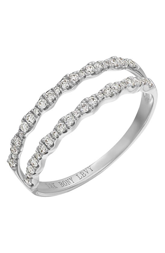 BONY LEVY BONY LEVY DIAMOND DOUBLE ROW RING