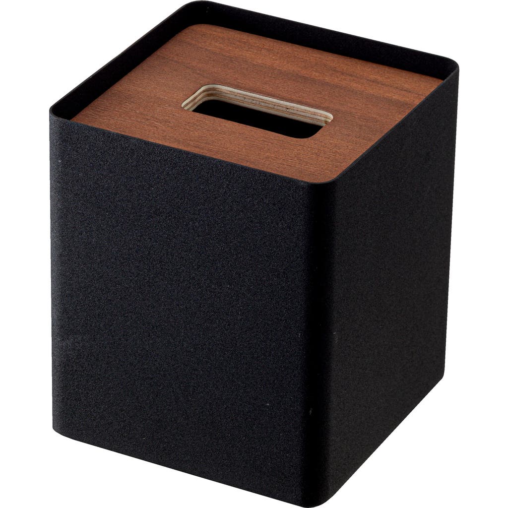 Yamazaki Square Tissue Box Case In Walnut