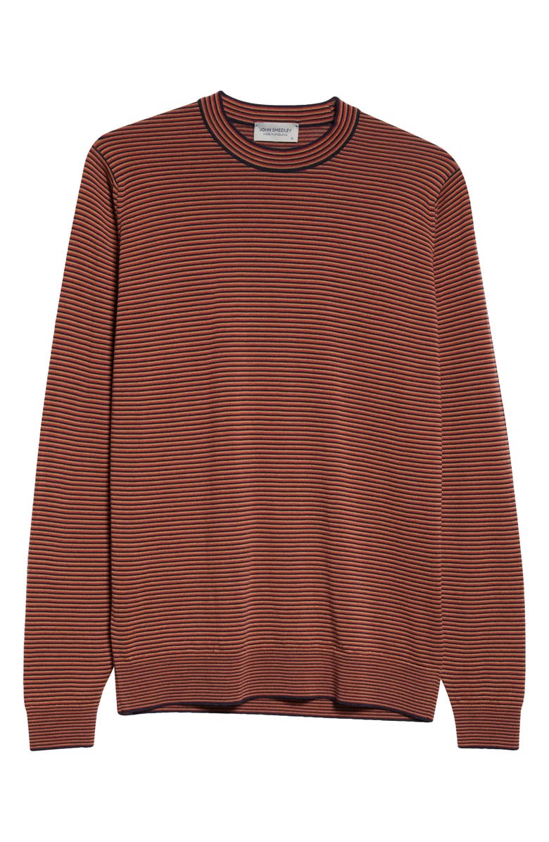 John Smedley Gare Microstripe Merino Wool Sweater Nordstrom