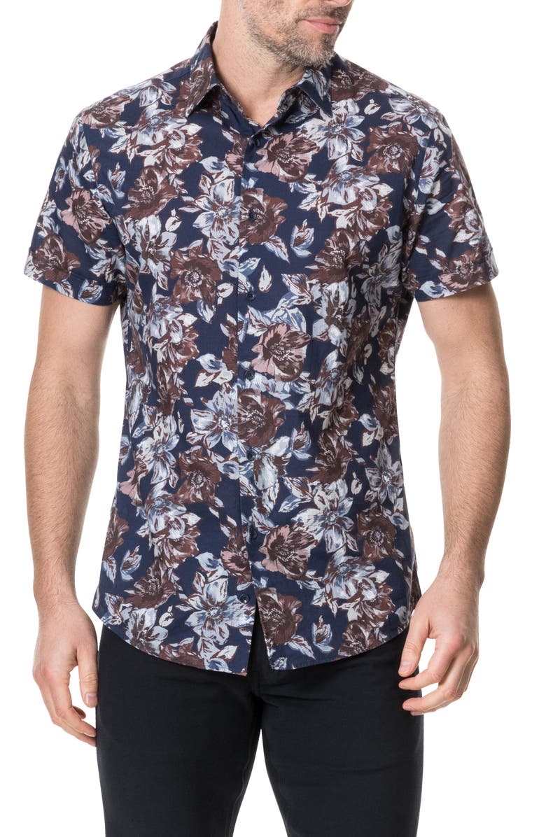 Rodd & Gunn Gifford Regular Fit Floral Short Sleeve Button-Up Shirt ...