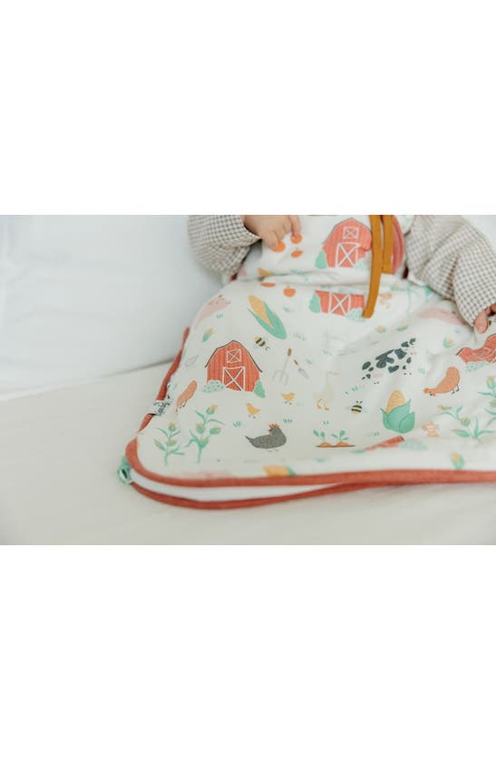 Copper Pearl Wearable Blanket In Open White