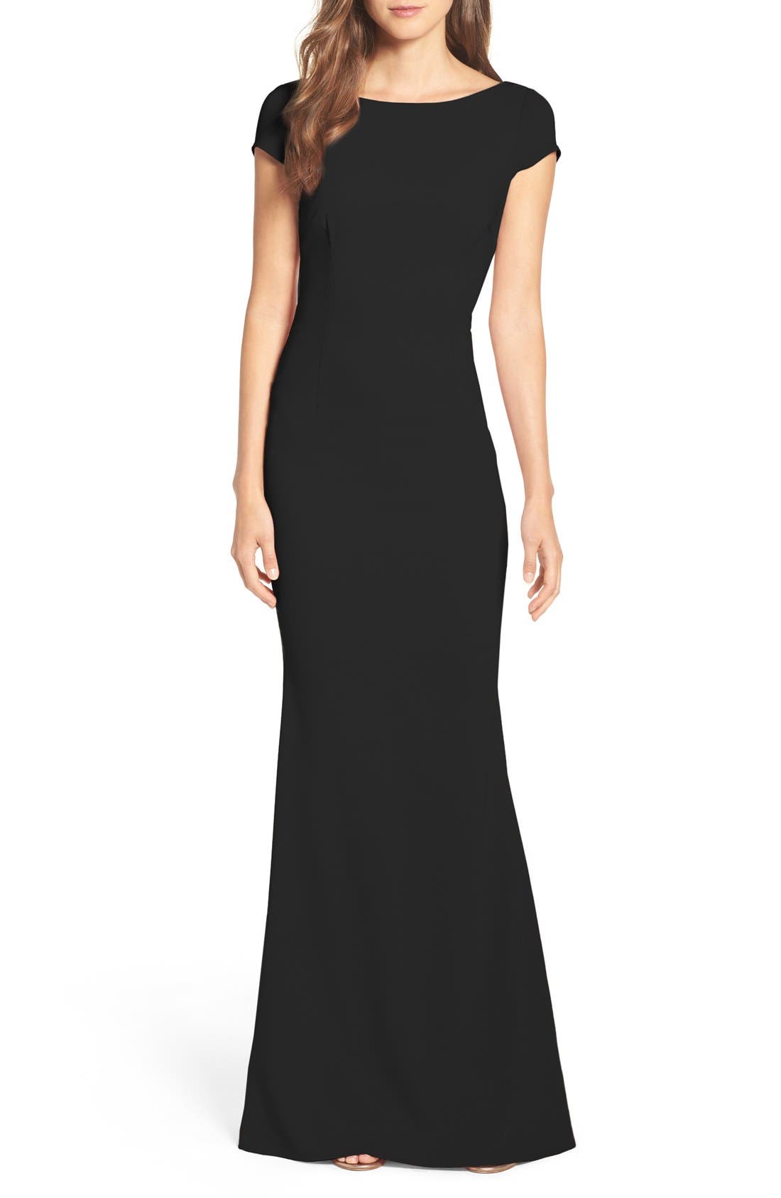 Katie May Intrigue Plunge Knot Back Gown