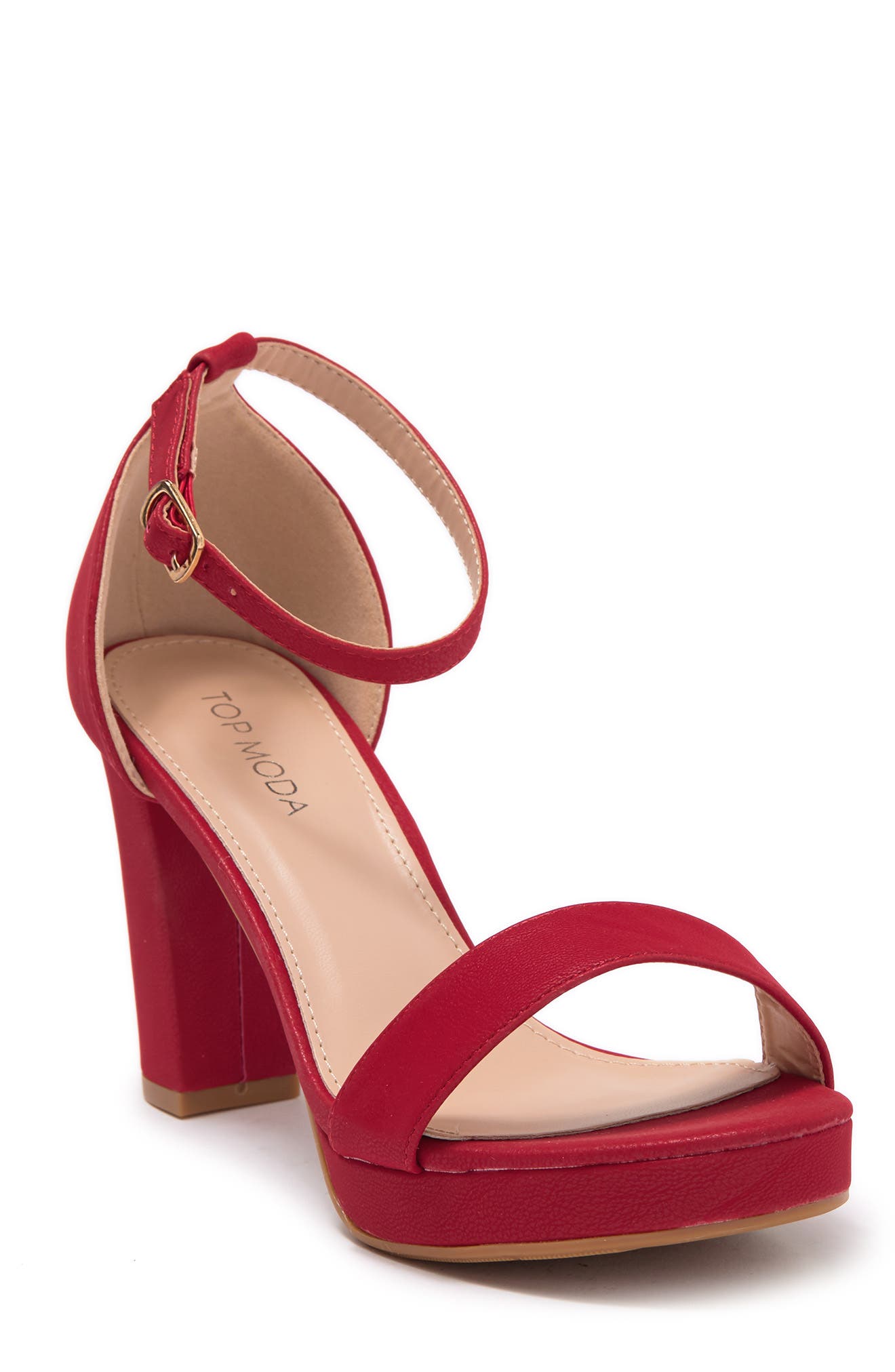 top moda block heels