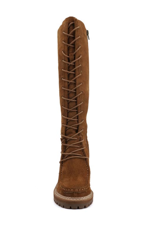 Zigi Artisan Adeline Knee High Boot In Tan Suede