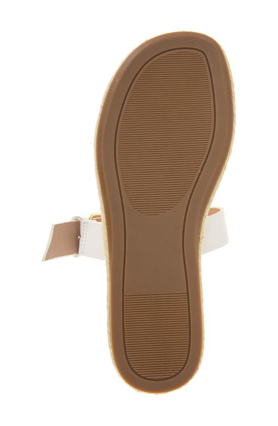 Shop Kensie Flora Espadrille Slide Sandal In Off White