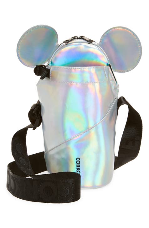 Corkcicle Disney100 Mickey Mouse Crossbody Water Bottle Sling Bag in Black