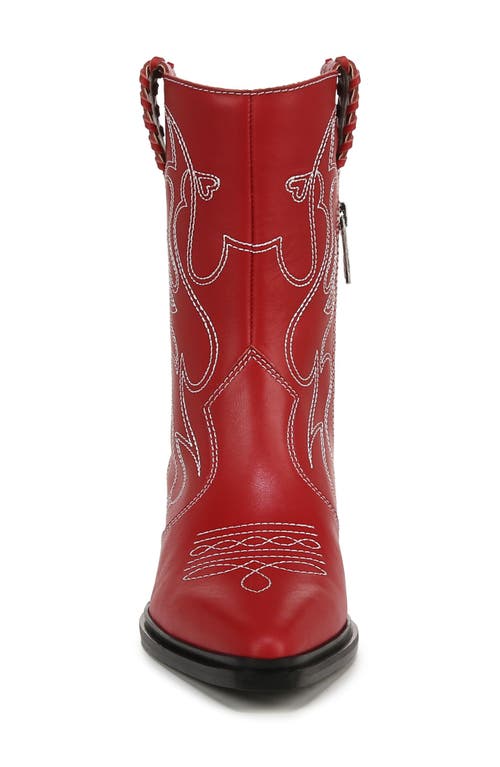 Shop Franco Sarto Bianca Western Boot In Red