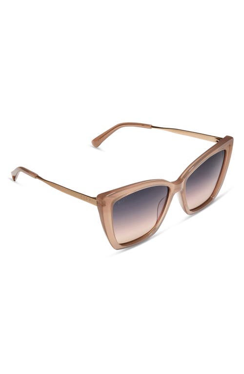 Shop Diff Becky Ii 56mm Cat Eye Sunglasses In Taupe/twilight Gradient