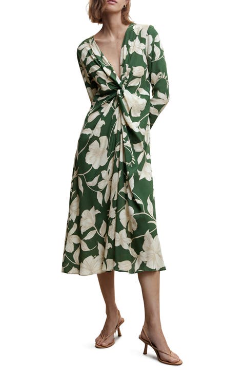 Nordstrom green shop floral dress