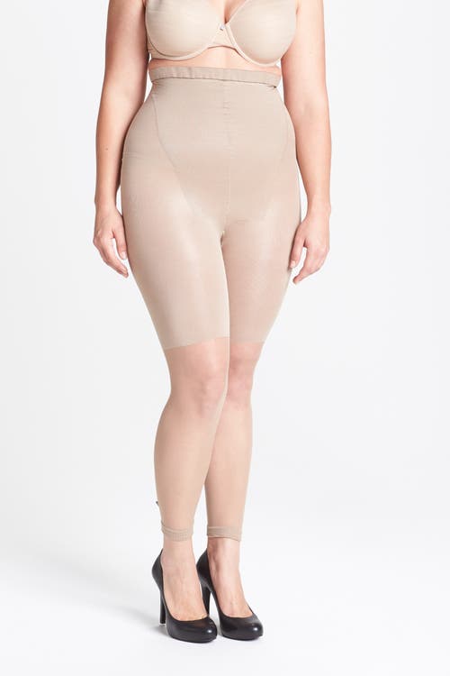 ((size C)) Spanx Women's Super High Power Tummy Control Footless Capri, also available in extended sizes