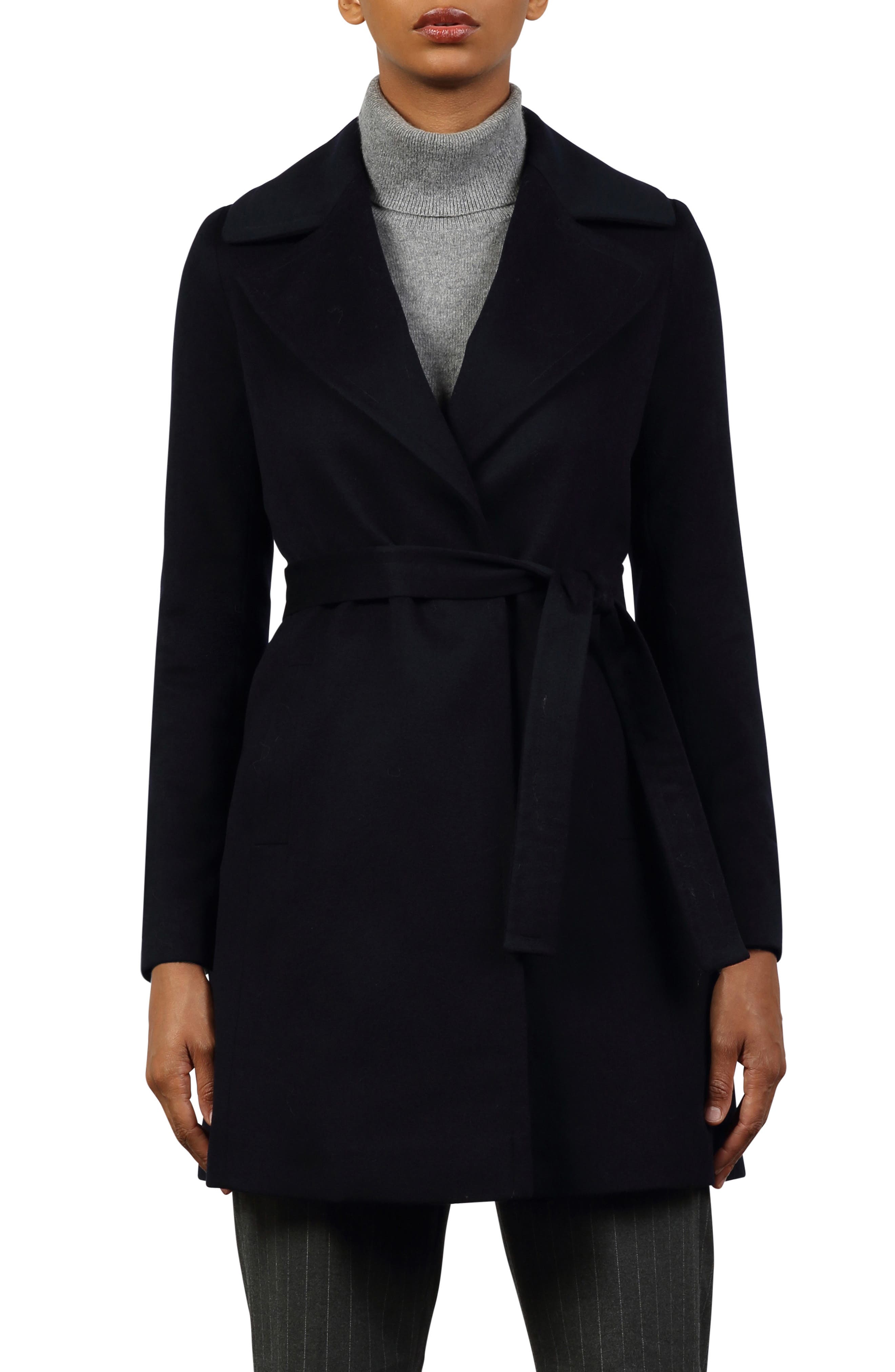 fleurette wrap coat