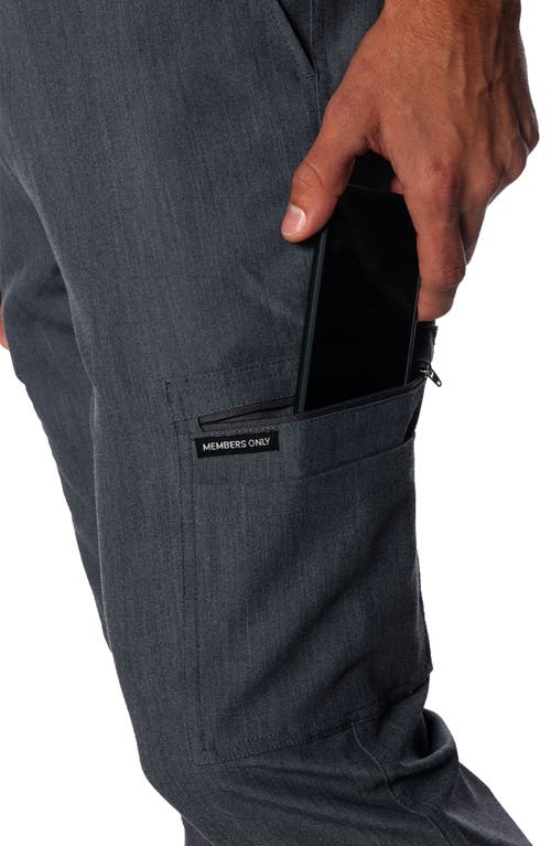 Shop Members Only London Jogger Scrub Pants In Graphite