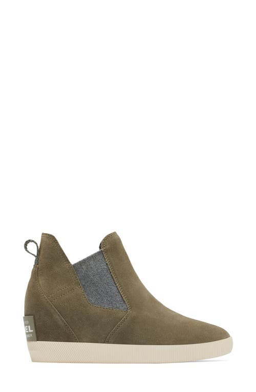 Shop Sorel Out N About Slip-on Wedge Shoe Ii In Stone Green/bleached Ceramic