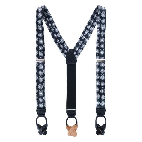 Trafalgar Ticking Time Clock Silk Brace In Black