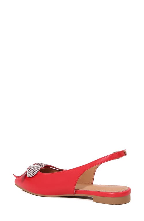 BERNESS BERNESS NYOMI RHINESTONE BOW SLINGBACK FLAT